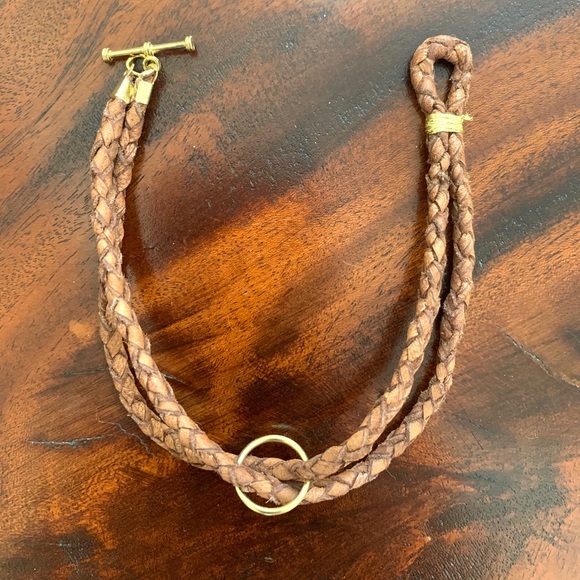 Double Braided Leather Bracelet - Picture 3 of 3